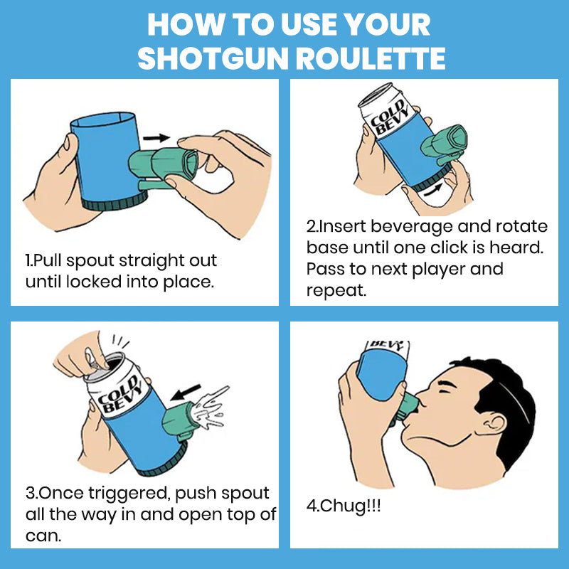 Exciting Shotgun Roulette Twist-and-Pass Drinking Game