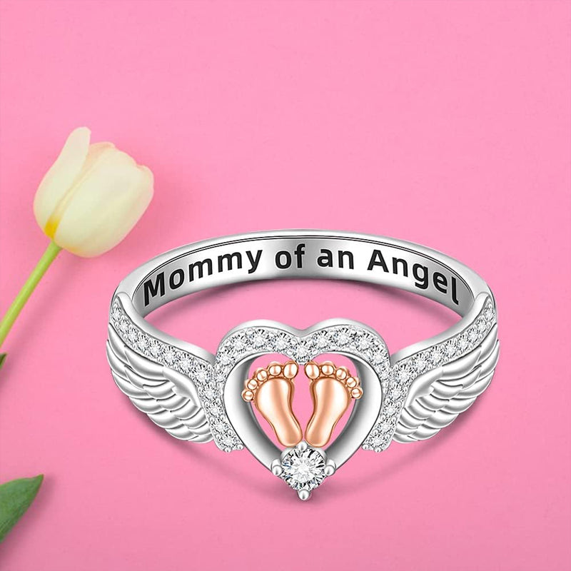 Angel Wing Design Promise Ring