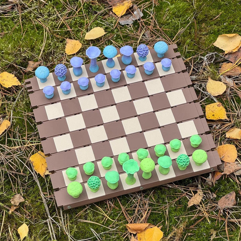 🍄 Magnetic Forest Mushrooms Chess ♟️