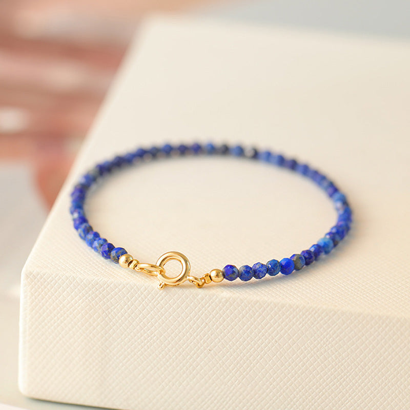 Blue Crystal Dainty Bracelet