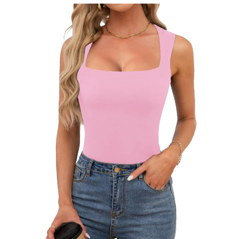 Women’s Square Neck Sleeveless Tank Top