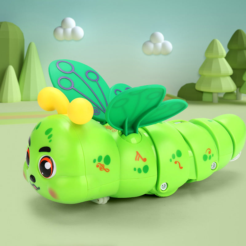 Children's Electric Caterpillar Musical Toys with Wings