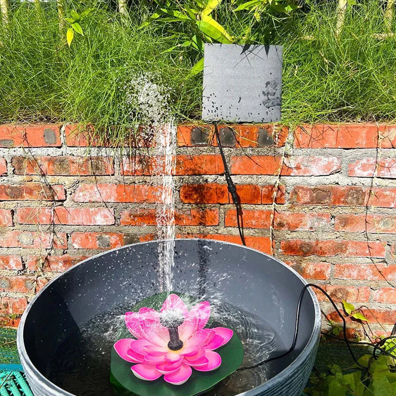 Lotus Shaped Solar Fountain Pond Decorative