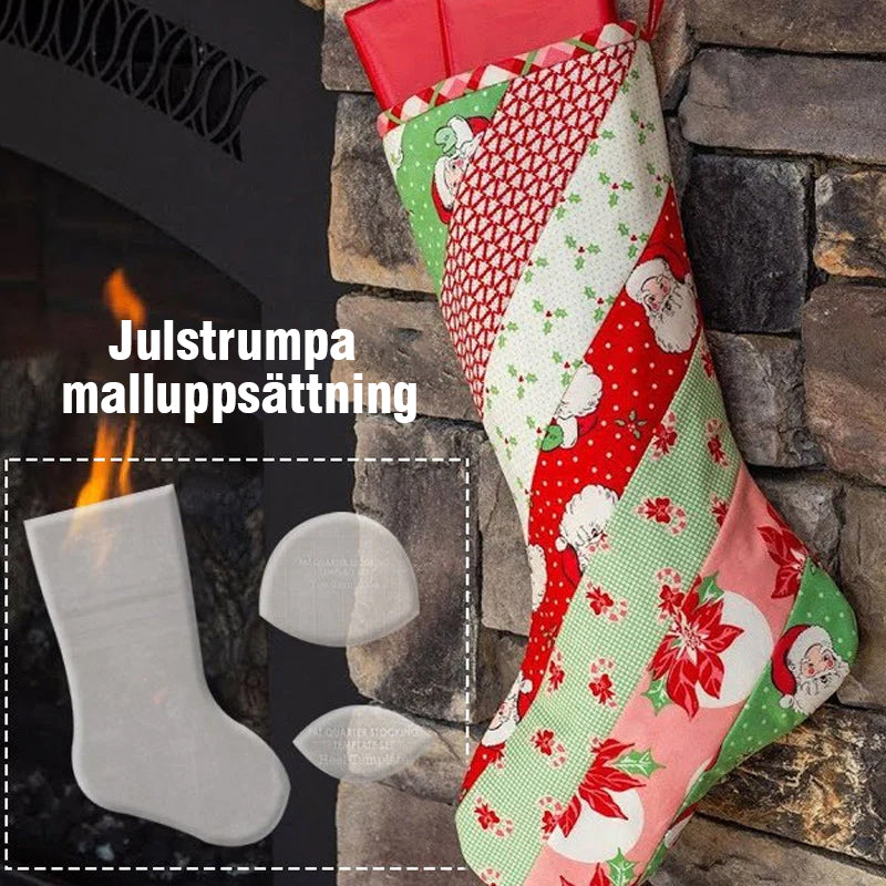 Handgjorda julstrumpa malluppsättning