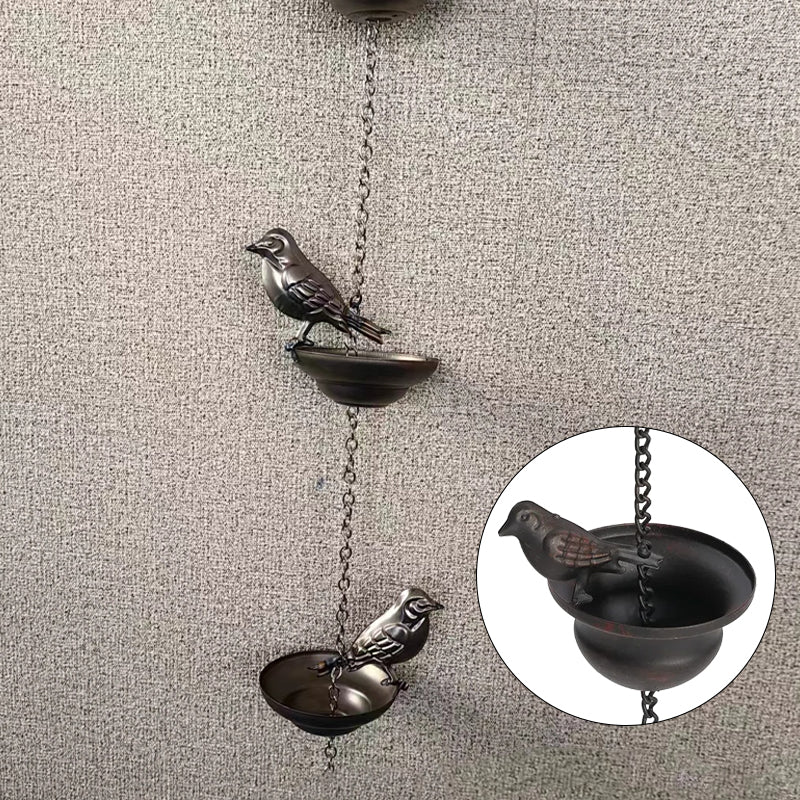 Vintage Bird Shaped Rain Chain