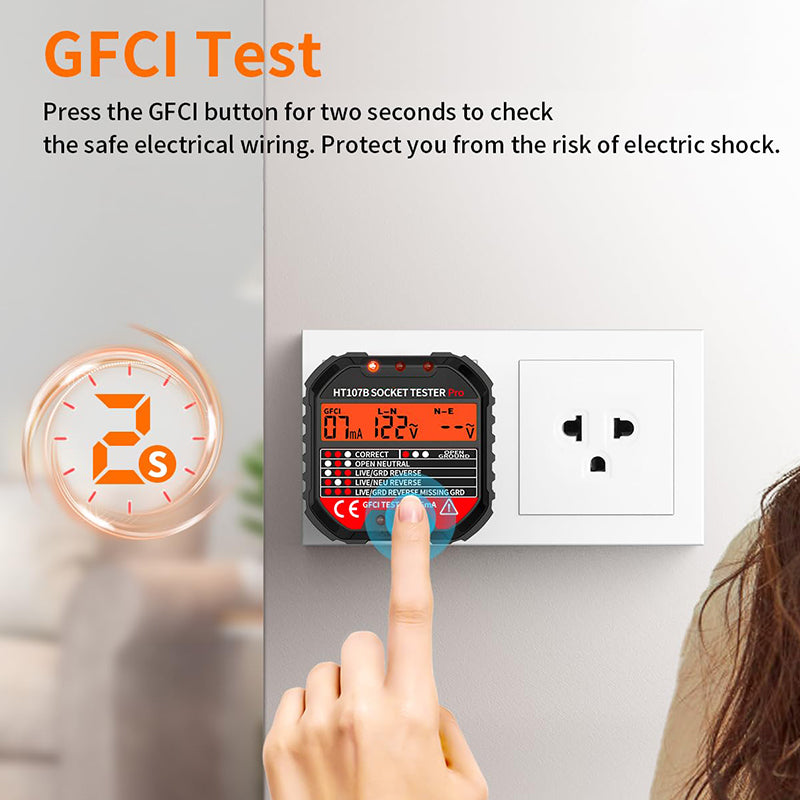 Receptacle Detector with LCD Display