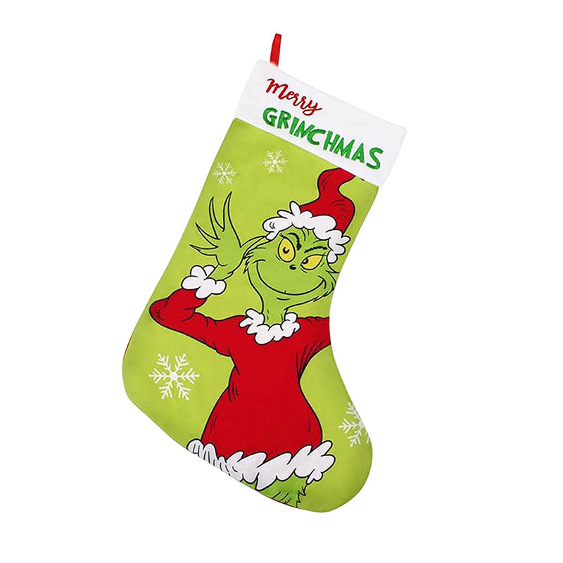 Green Christmas Stockings Decorations