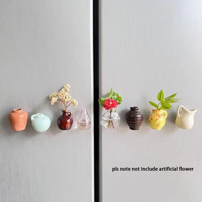 Magnetic Vase Fridge Stickers