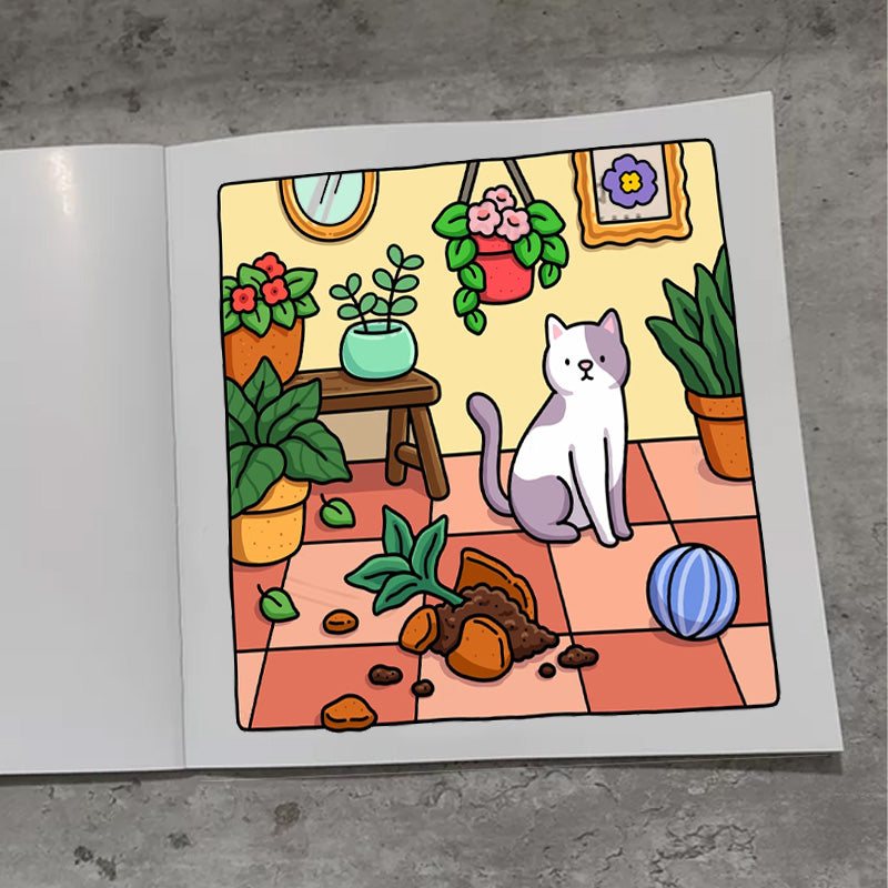 Cat Coloring Book (40 pages)