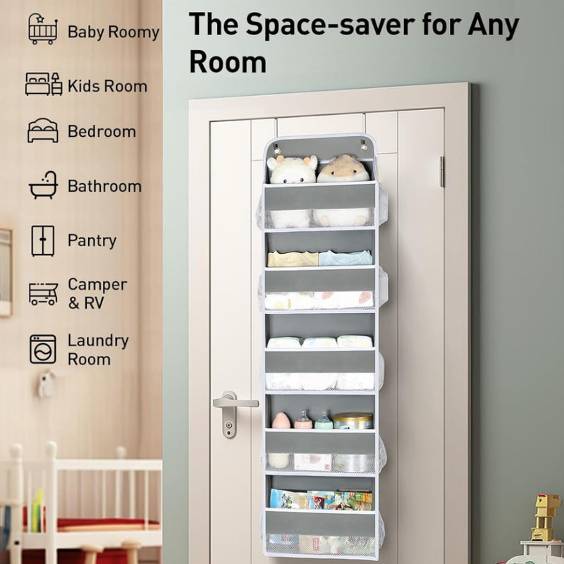 Over Door Organizer with 5 Storage Pockets