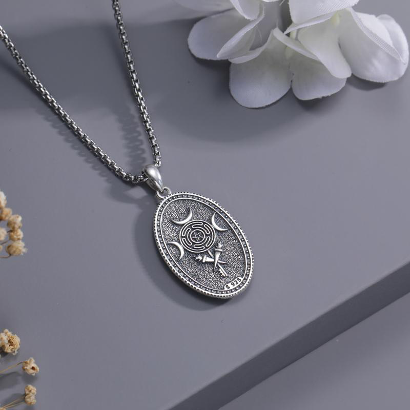 Silver Hecate Pendant Necklace