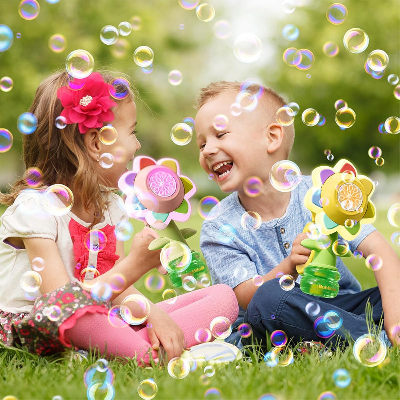 Seven-Color Flower Bubble Machine