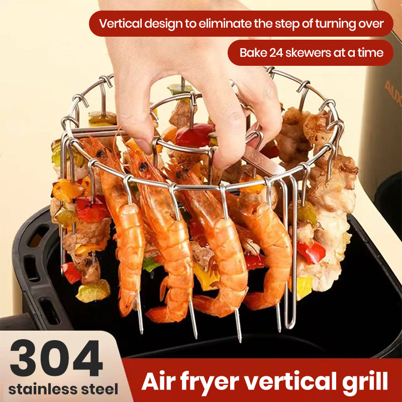 Stainless Steel Air Fryer Skewer Rack