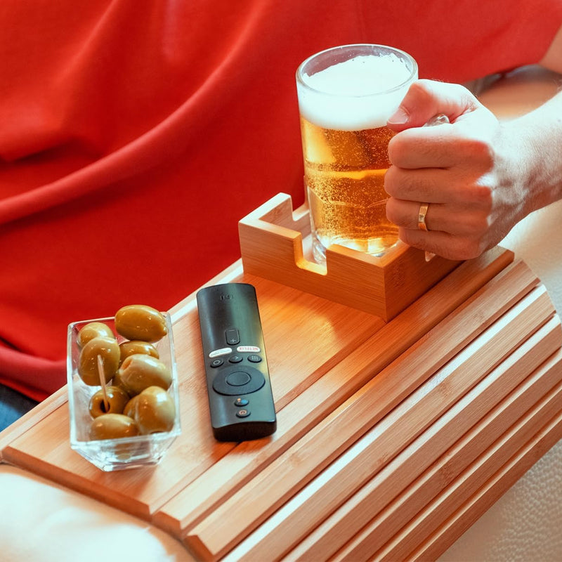 Bamboo Couch Cup Holder