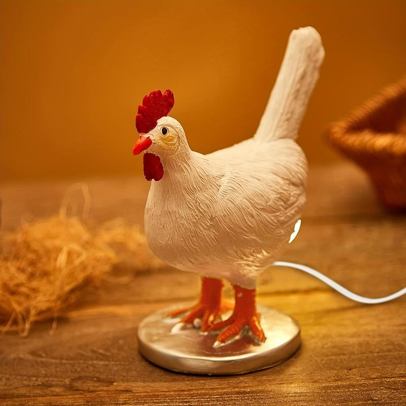 Creative Chicken and Duck Shape Decorative Table Lamp