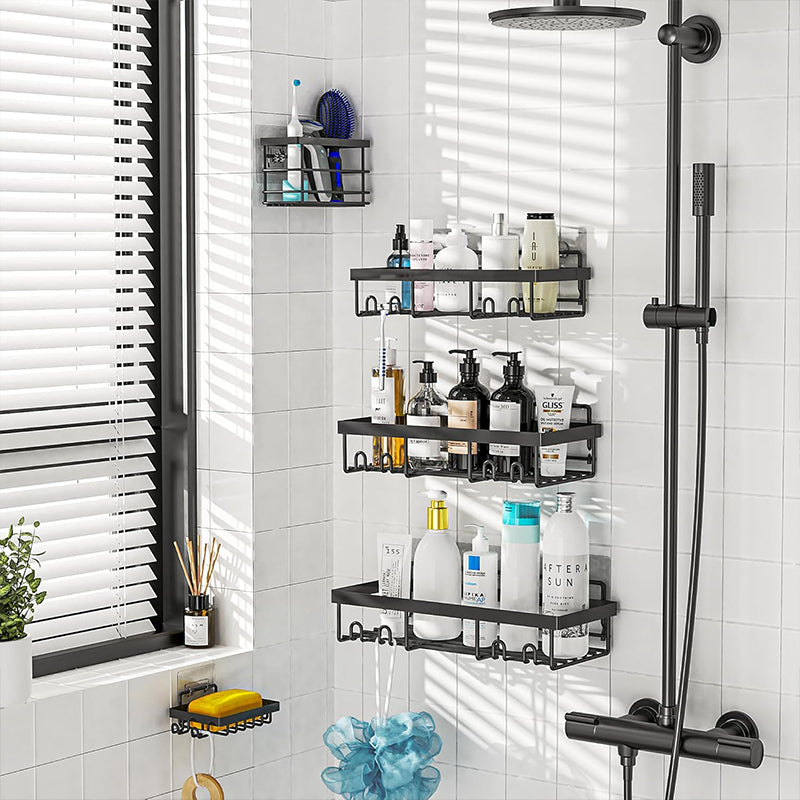 Adhesive Shower Caddy Organizer Shelves Rack