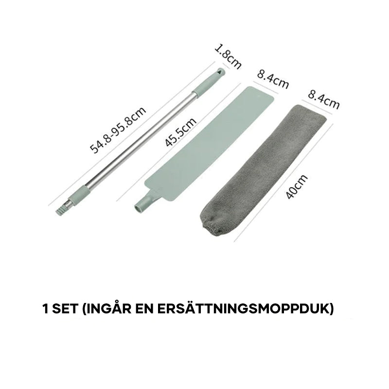 Utdragbar mikrofiberdamm borstspaltmopp