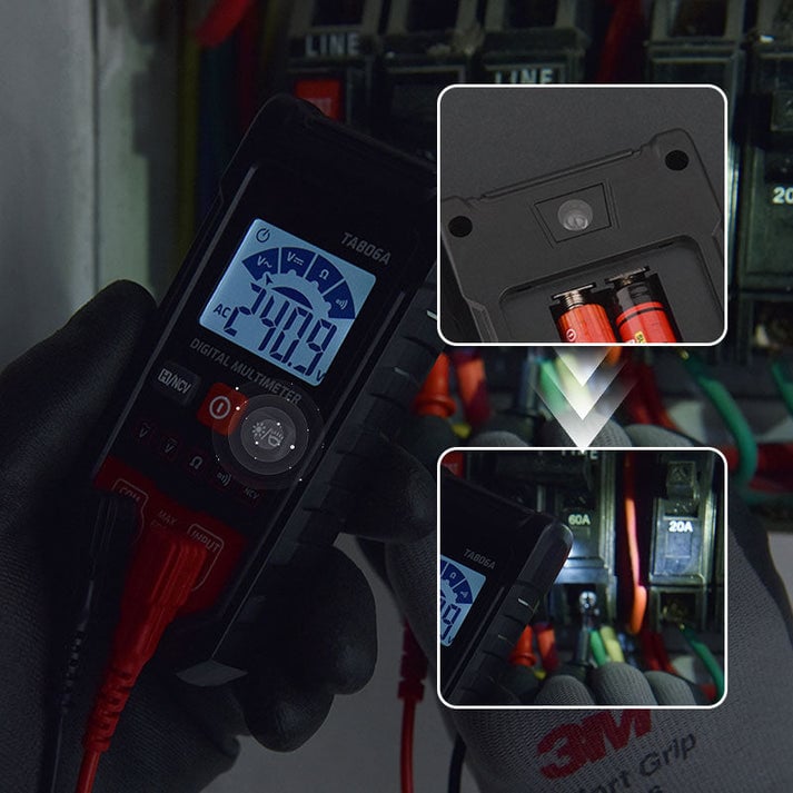 Compact Digital Multimeter Tester with Automatic Recognition