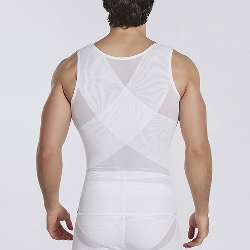 Men's High Stretch Mesh Body Shaping Tank Top