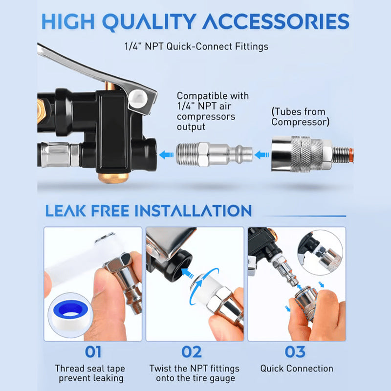 Digital Tire Inflator with Pressure Gauge