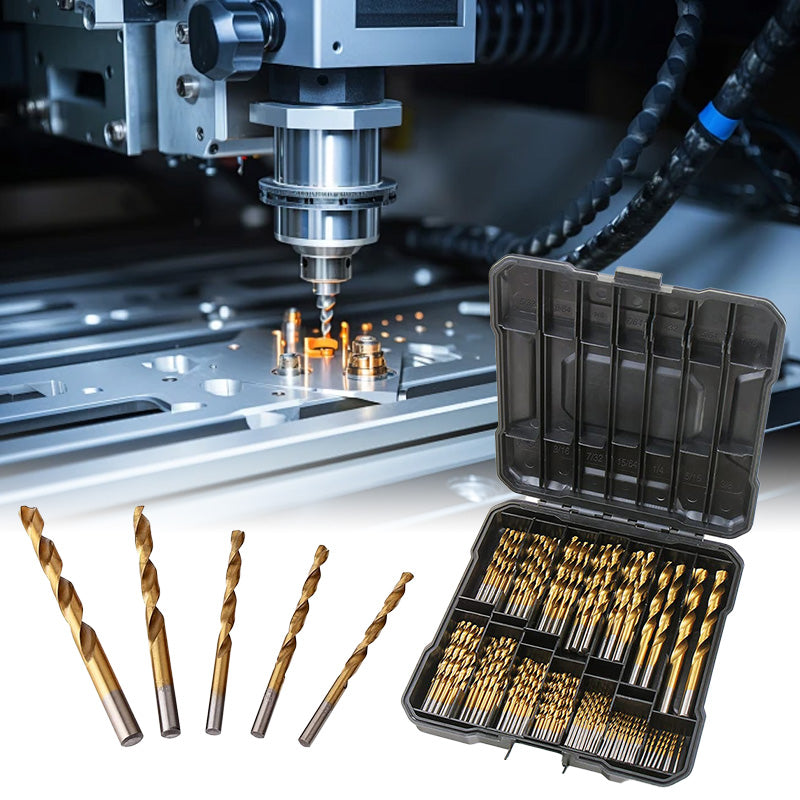 Titanium Twist Drill Bit Set - 99 PCS