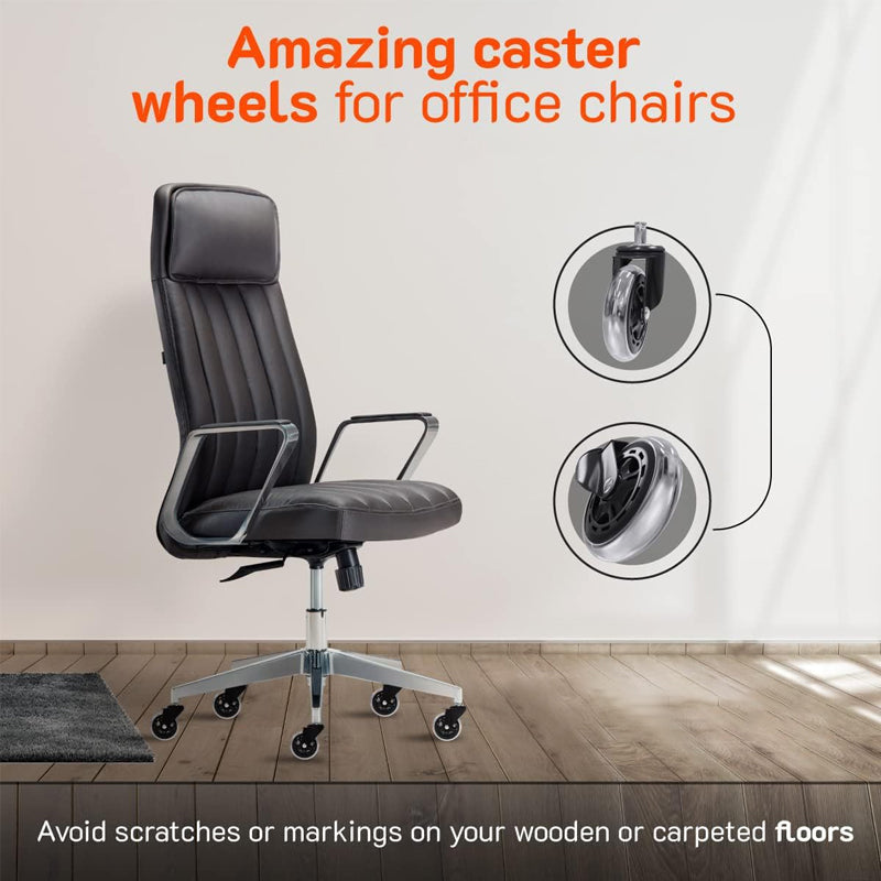 Office Chair Wheels - Set of 5