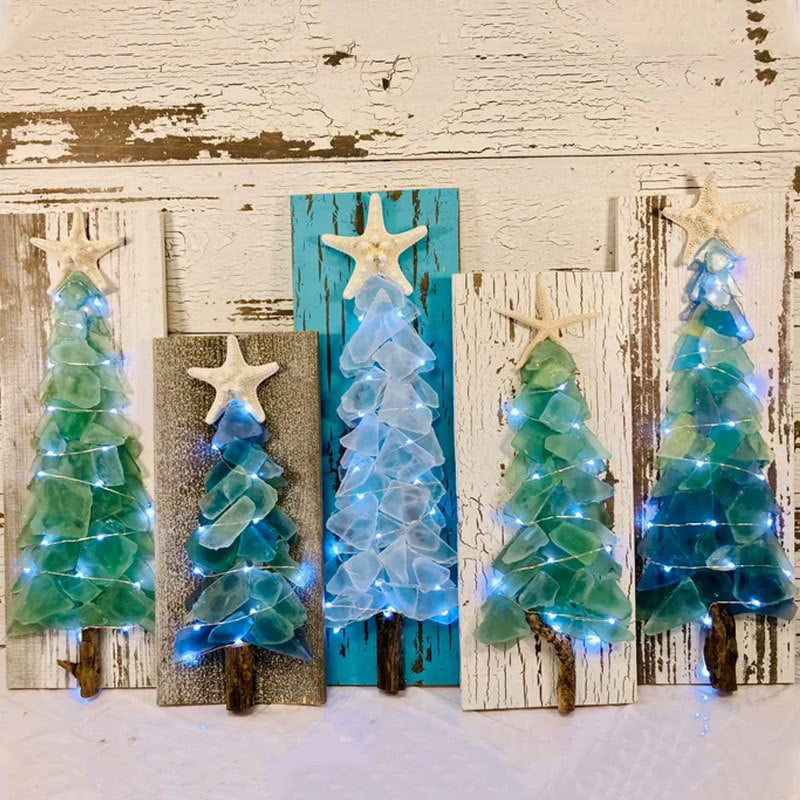 DIY Sea Glass Christmas Tree Kit