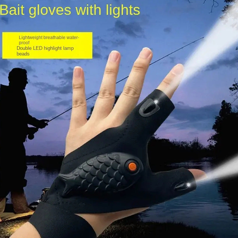 Adjustable LED Flashlight Gloves