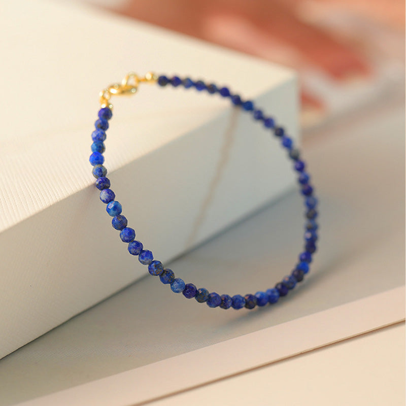 Blue Crystal Dainty Bracelet