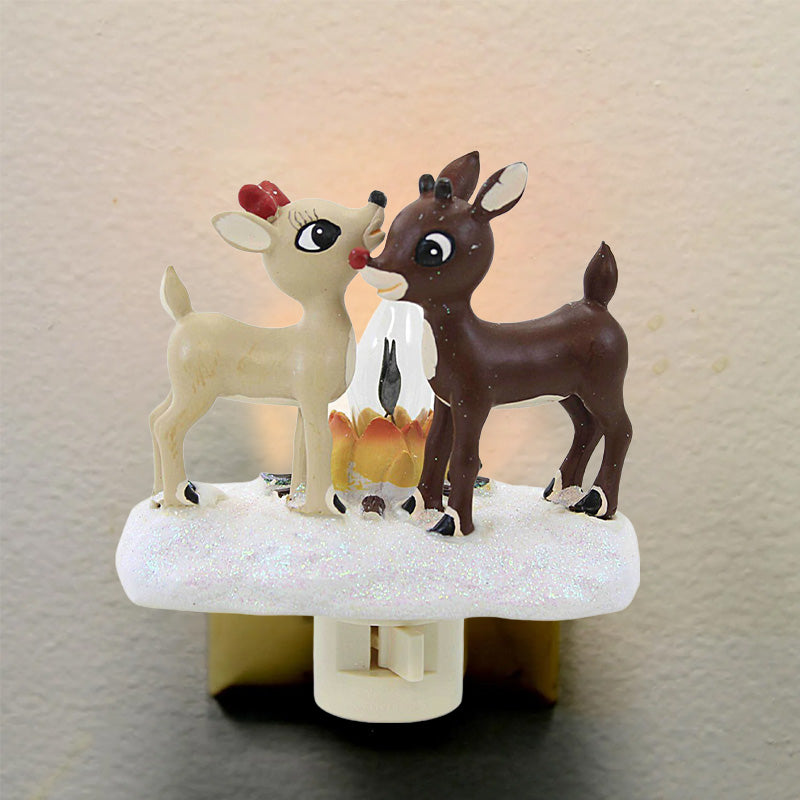 LED Christmas Bonfire Reindeer Night Lights