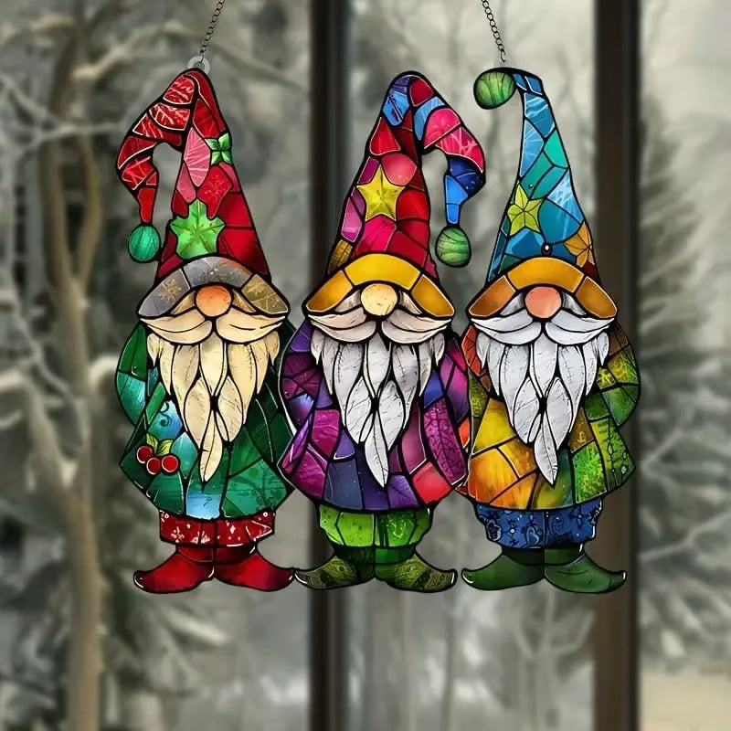 Gnomes Christmas Hanging Ornament