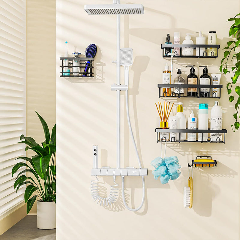 Adhesive Shower Caddy Organizer Shelves Rack