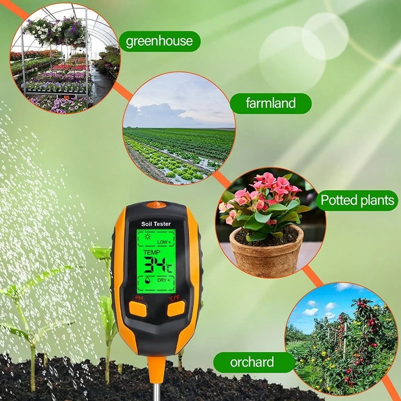 Digital 4-in-1 Soil Test Meter