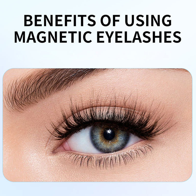 Portable magnetic false eyelashes