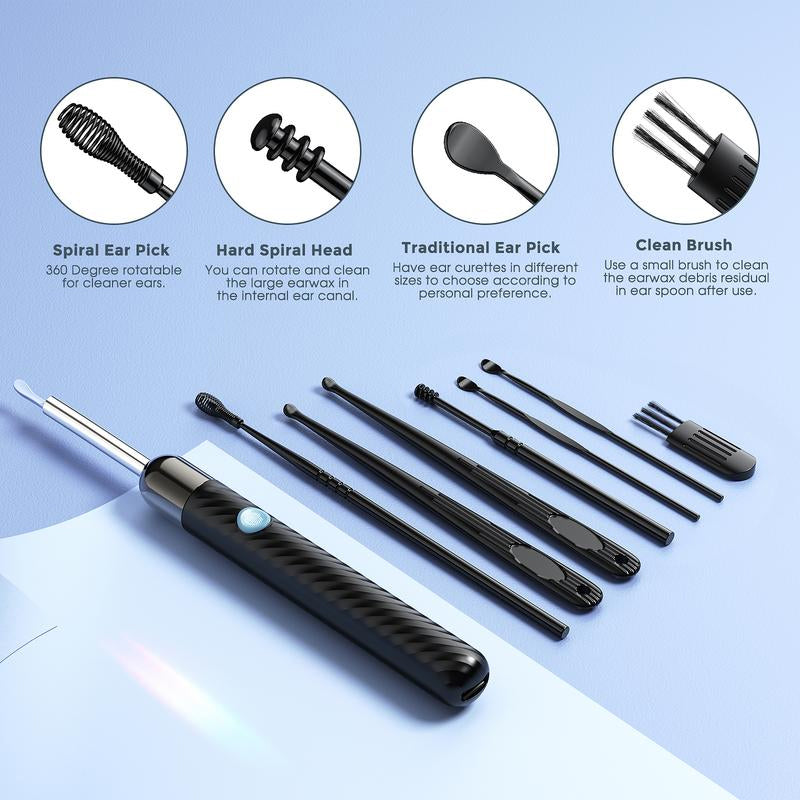 Ear Wax Removal Tool with 1080P Ear Camera and 6 Light