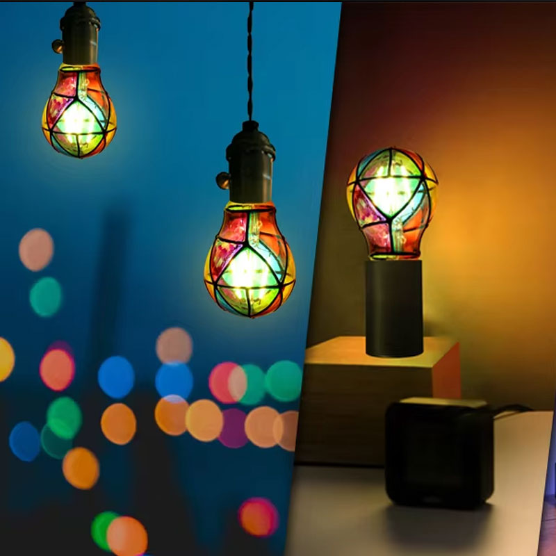 Stained Glass LED Light Bulbs