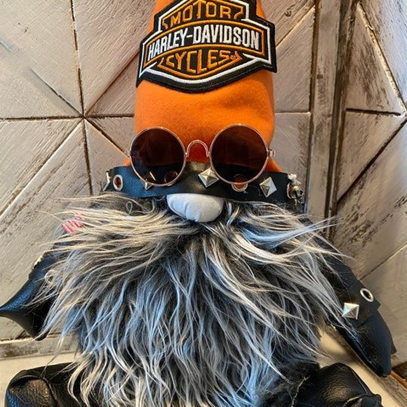 Cool Harley Biker Gnome