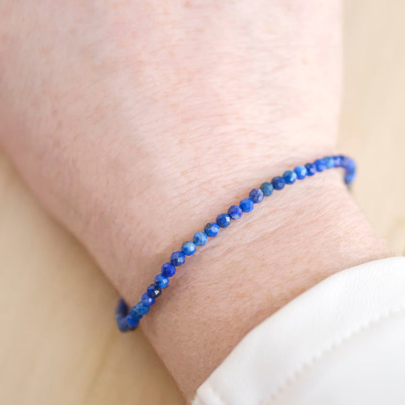 Blue Crystal Dainty Bracelet