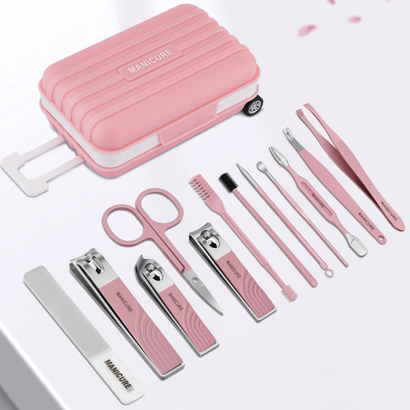 12 pcs Nail Care Kit with Mini Travel Case