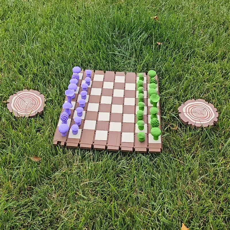 🍄 Magnetic Forest Mushrooms Chess ♟️