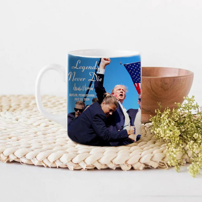 Legends Never Die - Trump Fight 2024 Mug