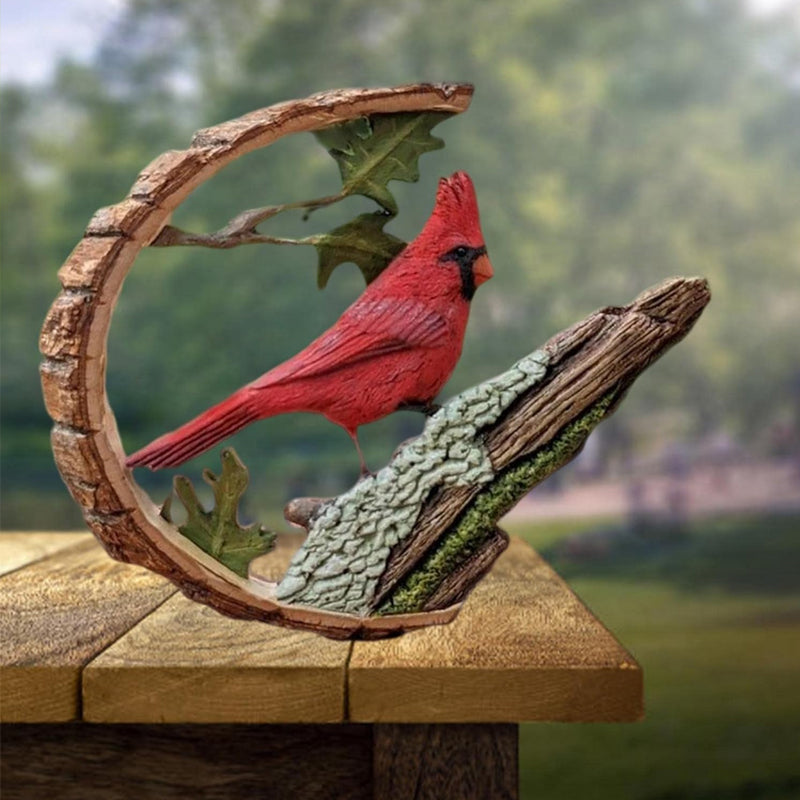 Cardinal Wood Carving Handmade