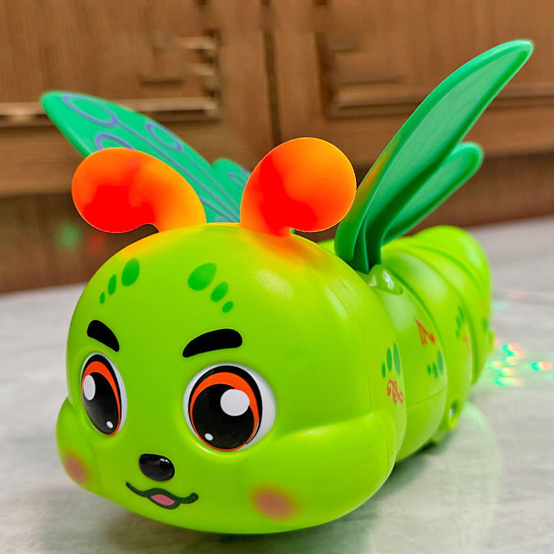 Children's Electric Caterpillar Musical Toys with Wings