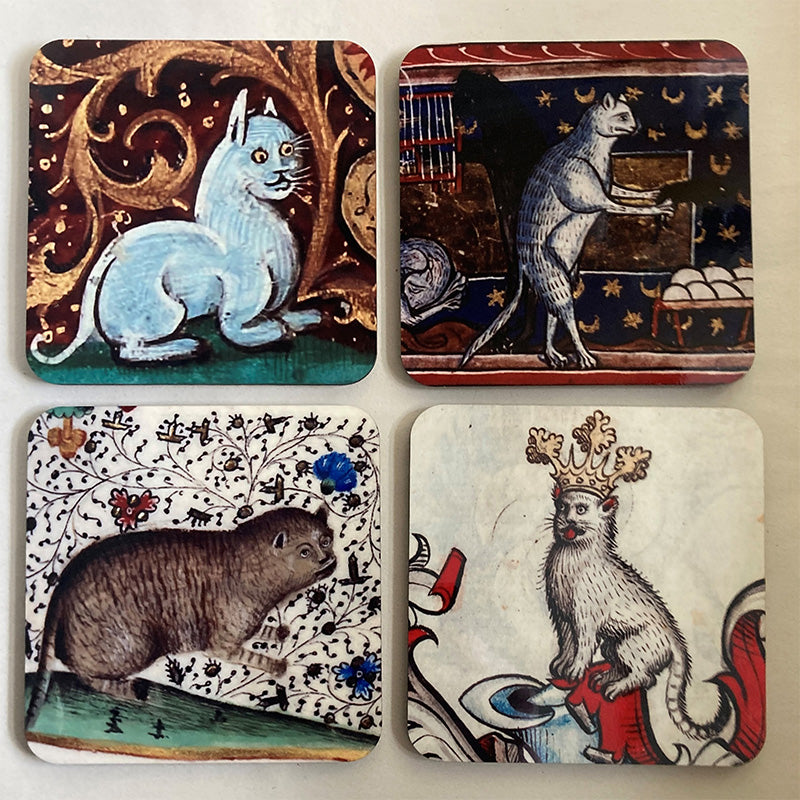 Medieval Cat Coasters