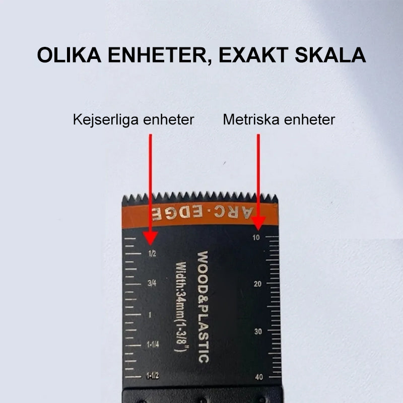 Oscillerande verktygsblad med böjd kant (20 st)