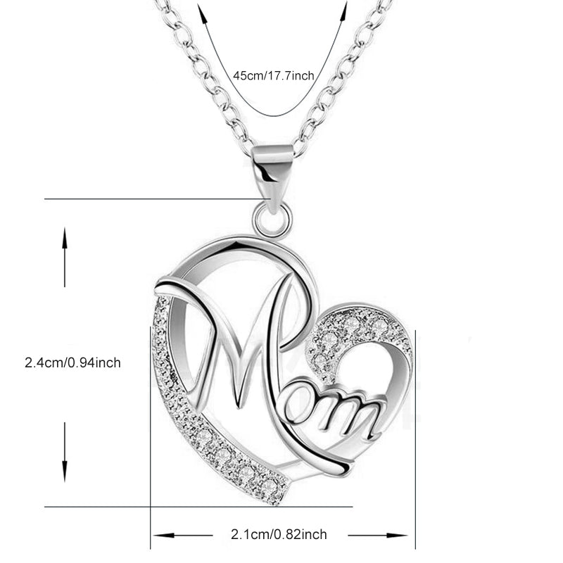 Colorfox™Mom Heart Pendant Necklace