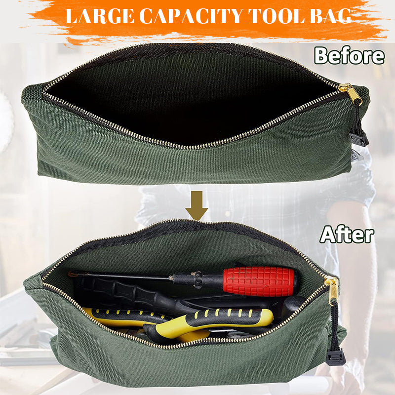 Canvas Tool Bag Zipper Pouch