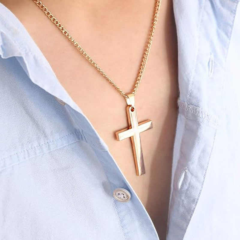 Never Forget My Love Cross Necklace