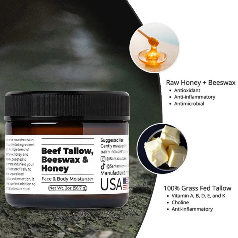 Beef Tallow Beeswax and Honey Moisturizer