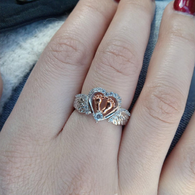 Angel Wing Design Promise Ring